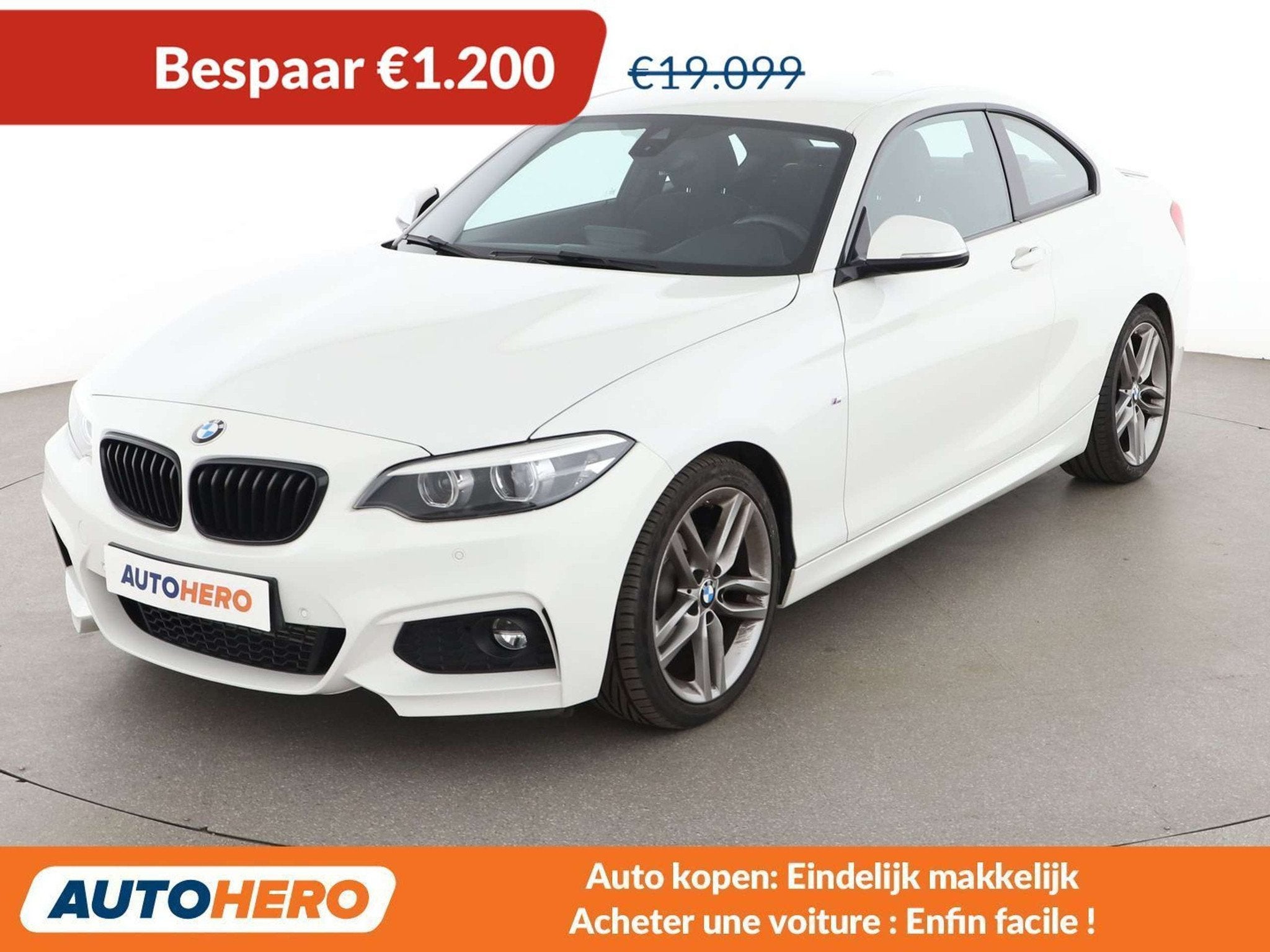 BMW 2 Serie 220 220d xDrive M Sport (bj 2017, automaat), Auto's, Automaat, 4 zetels, Zwart, 2 Reeks