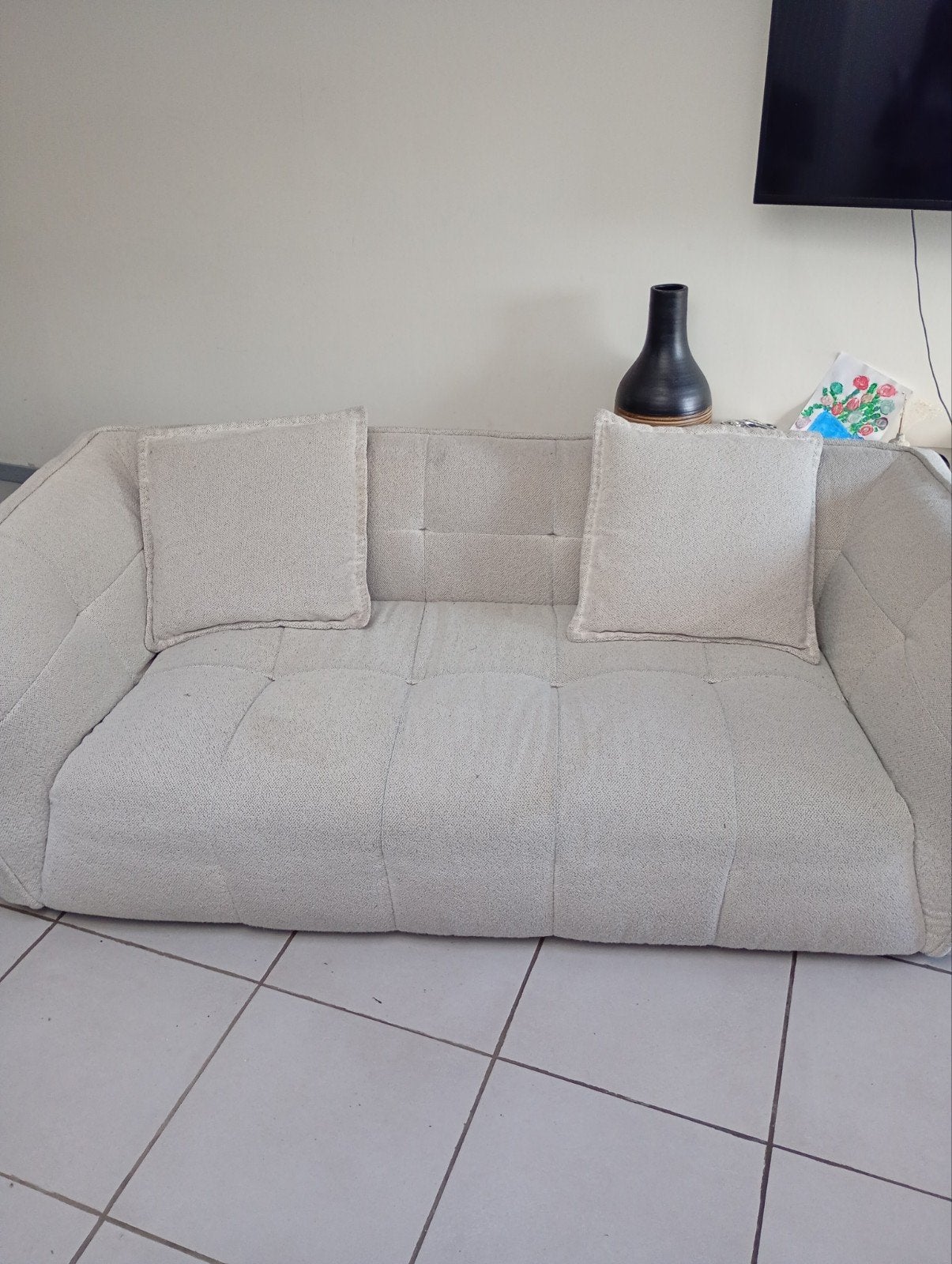 Sofa, Ophalen, Gebruikt, Driepersoons, Overige materialen