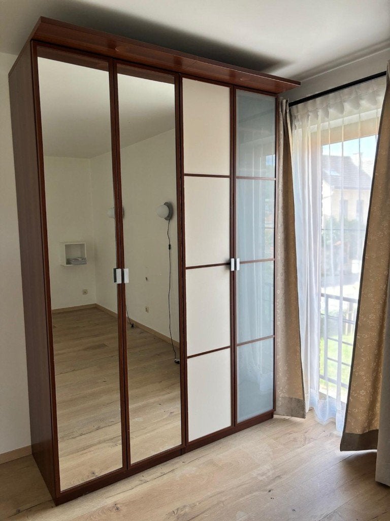 Kleerkast driedelig 240cm B en 236cm H - moet snel weg, 200 cm ou plus, Autres essences de bois, Enlèvement, Utilisé