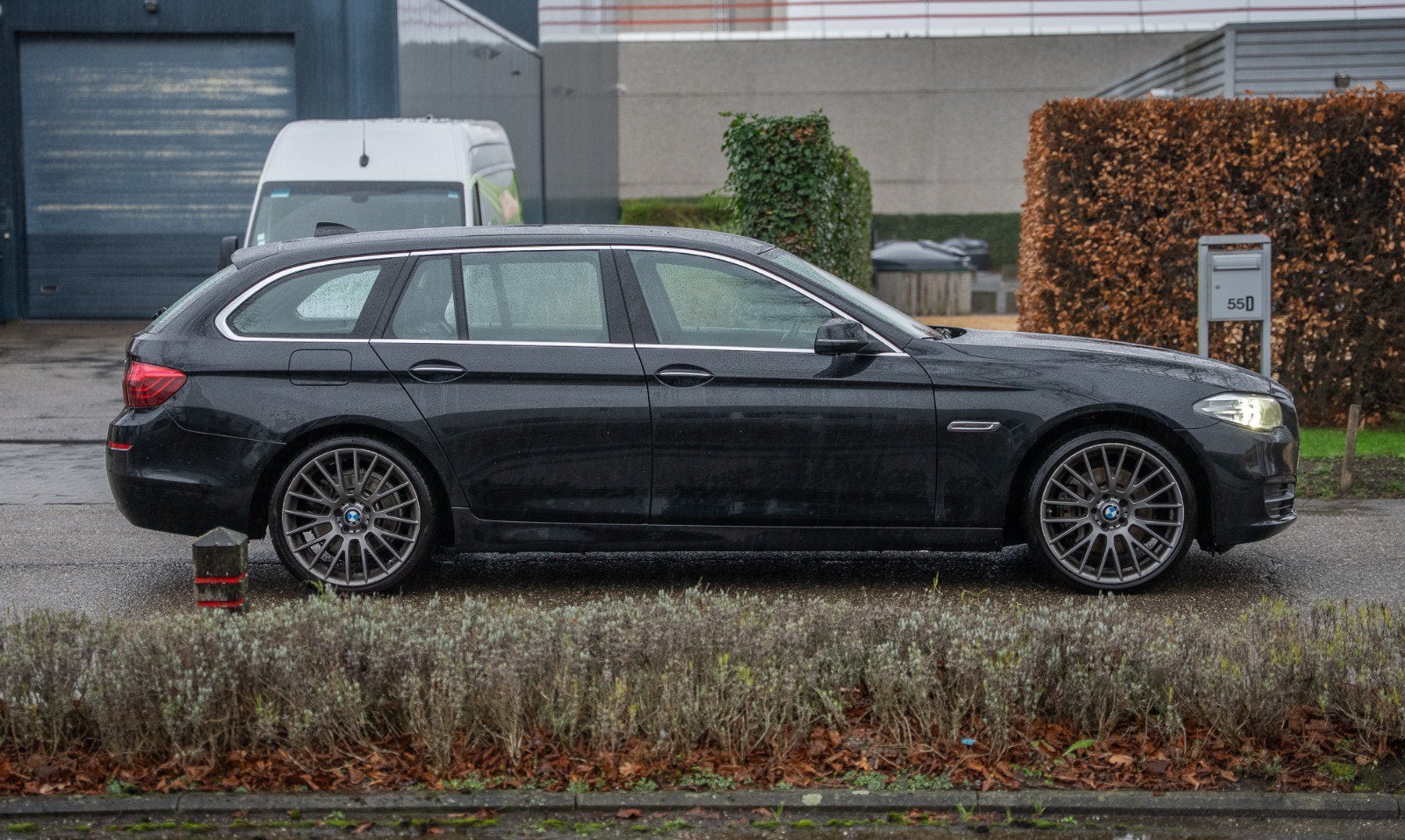BMW 528i euro 6, Auto's, Achterwielaandrijving, Zwart, Leder, 5 deurs