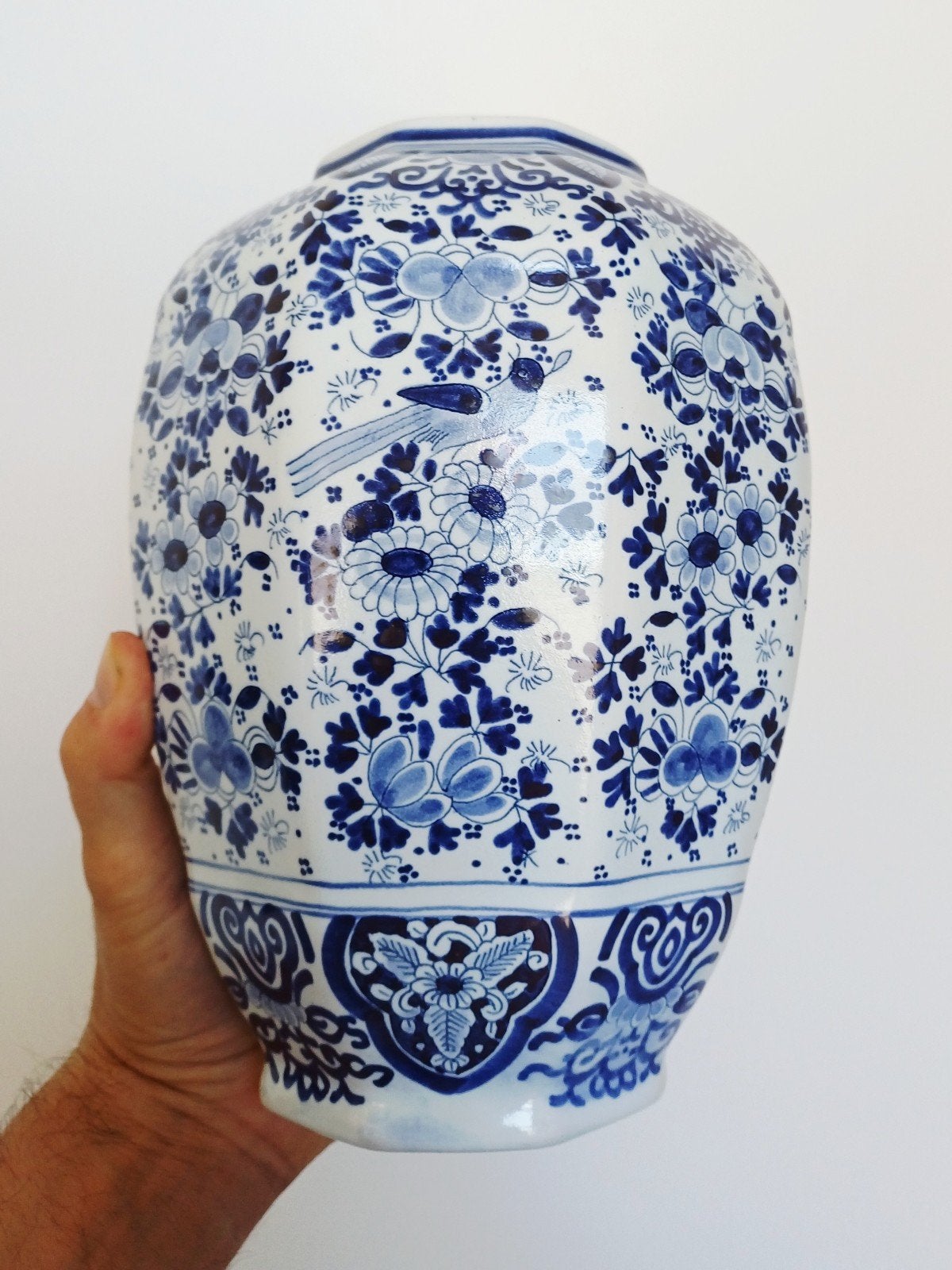 grand vase Boch ancien à Delfs, Antiquités & Art, Enlèvement ou Envoi