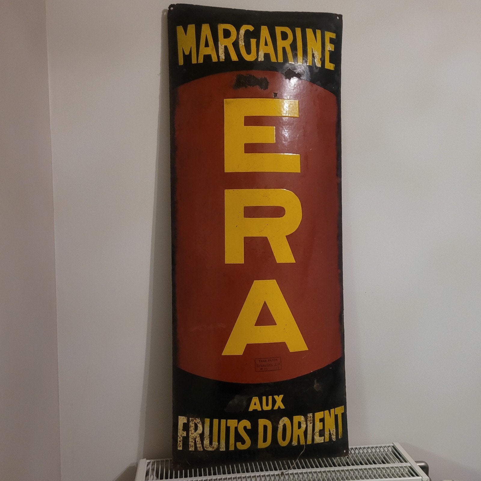 plaque émaillée bombée magarine era 1927, Enlèvement ou Envoi