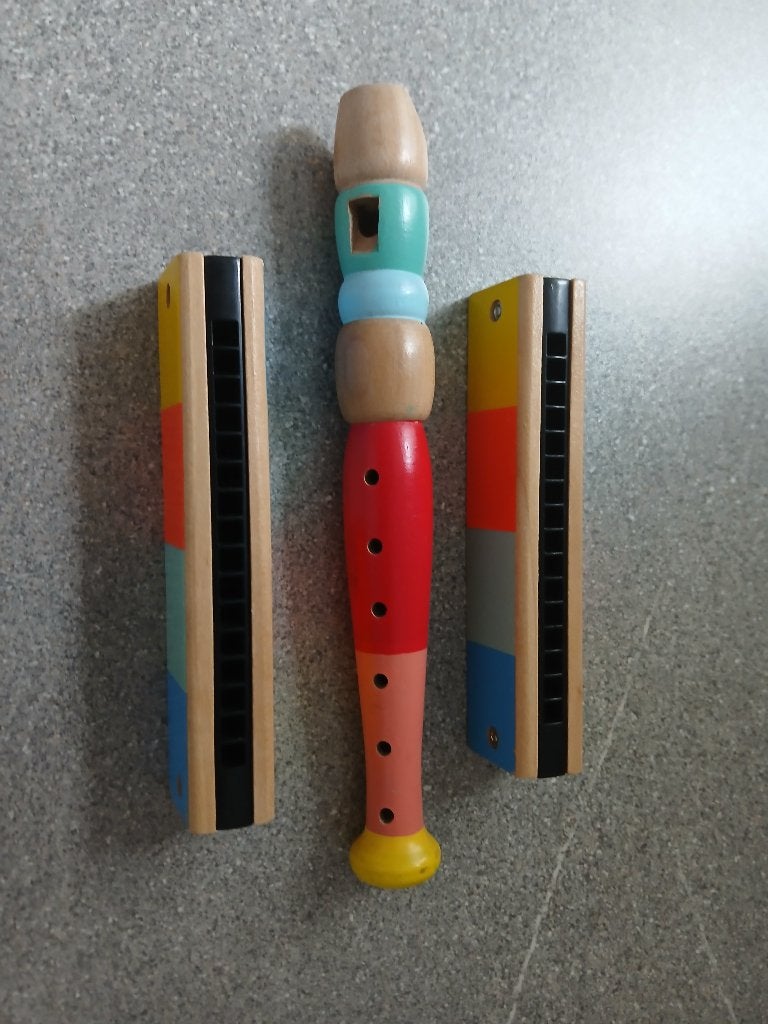 Lot de 3 pièces d'instruments de musique en bois, Enlèvement ou Envoi, Comme neuf, Autres types
