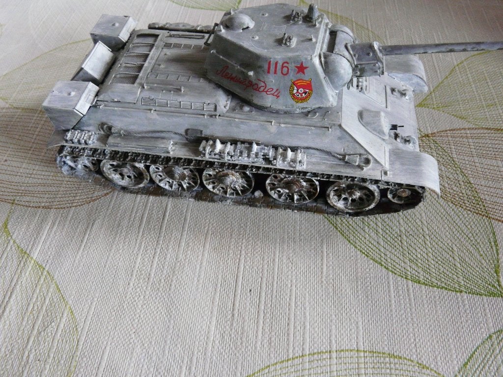 PANTHER CHAR en T34 voor decoraties, Ophalen of Verzenden, Gebruikt, 1:35 tot 1:50, Diorama