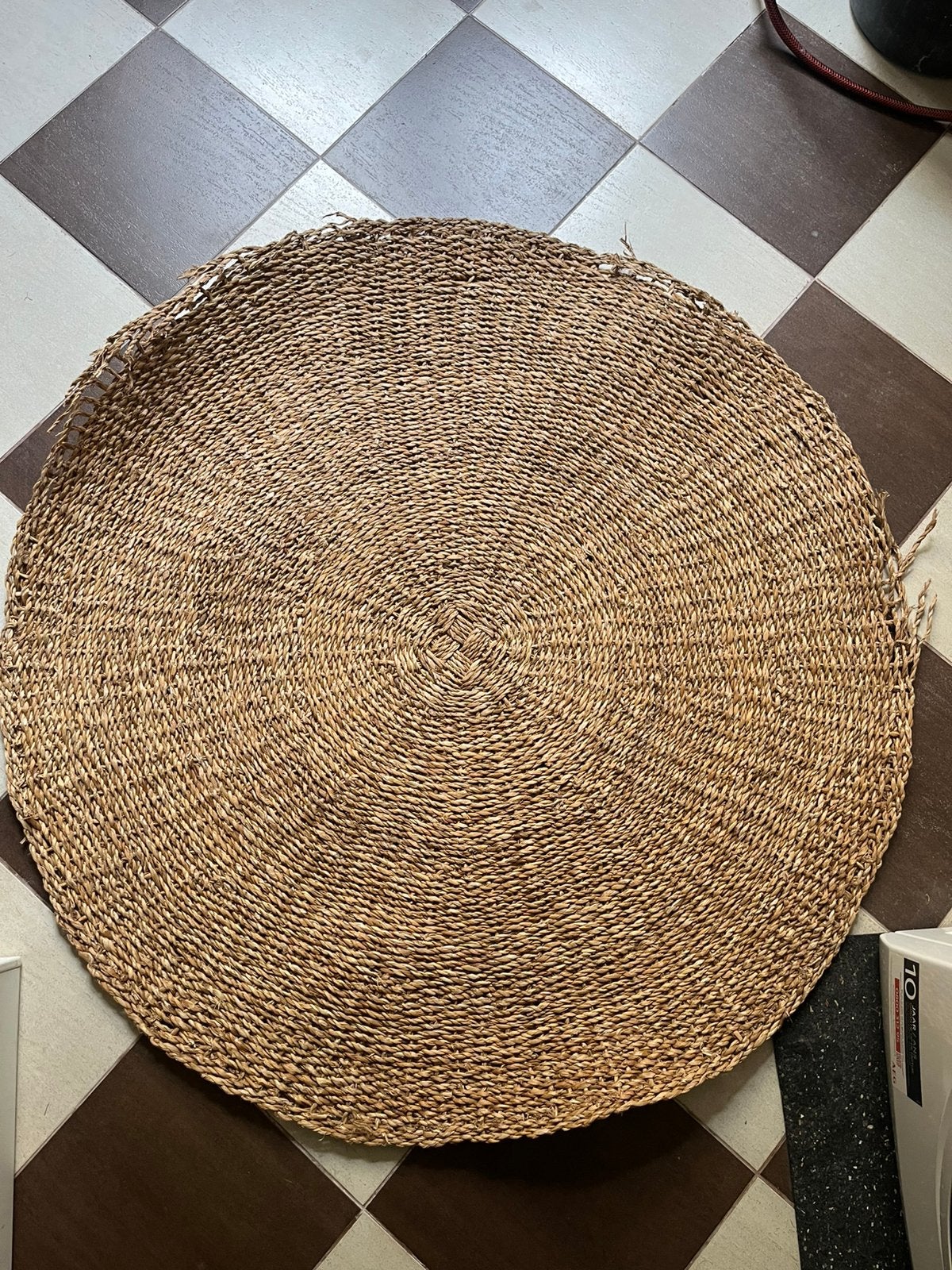 Tapis en cannage Maison du Monde, 100 à 150 cm, Beige, Rond, 100 à 150 cm