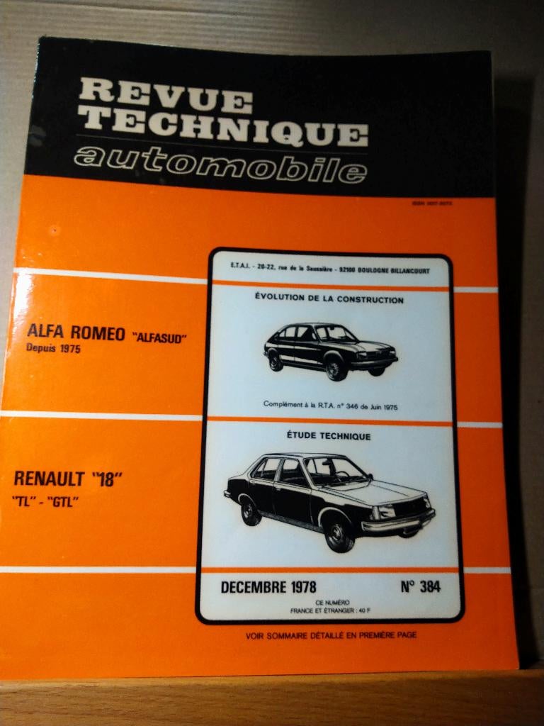 RTA 384 - Renault 18 - décembre 1978, Enlèvement ou Envoi