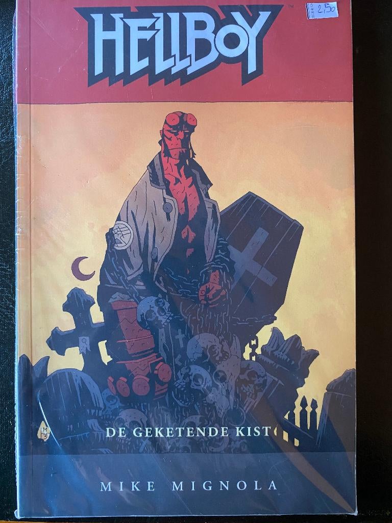Hellboy - De geketende kist, Eén stripboek, Ophalen of Verzenden, Zo goed als nieuw, Mike Mignloa