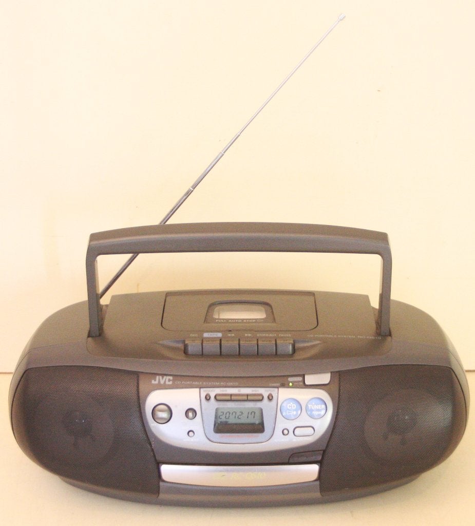 JVC Radio - CD - Cassette Recorder / Base Boost / RC-QS10, JVC, Cd-speler, Draagbaar, Ophalen of Verzenden