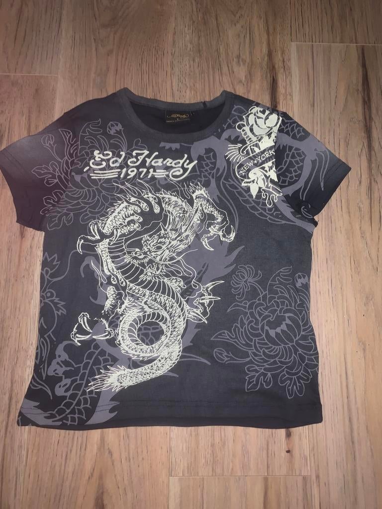 Ed Hardy T-Shirt, Enlèvement ou Envoi, Comme neuf, Taille 42/44 (L), Vert