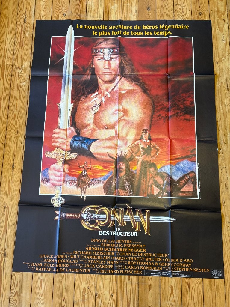 Filmaffiche Conan le destructeur, Ophalen, Deurposter of groter, Film en Tv, Rechthoekig Staand