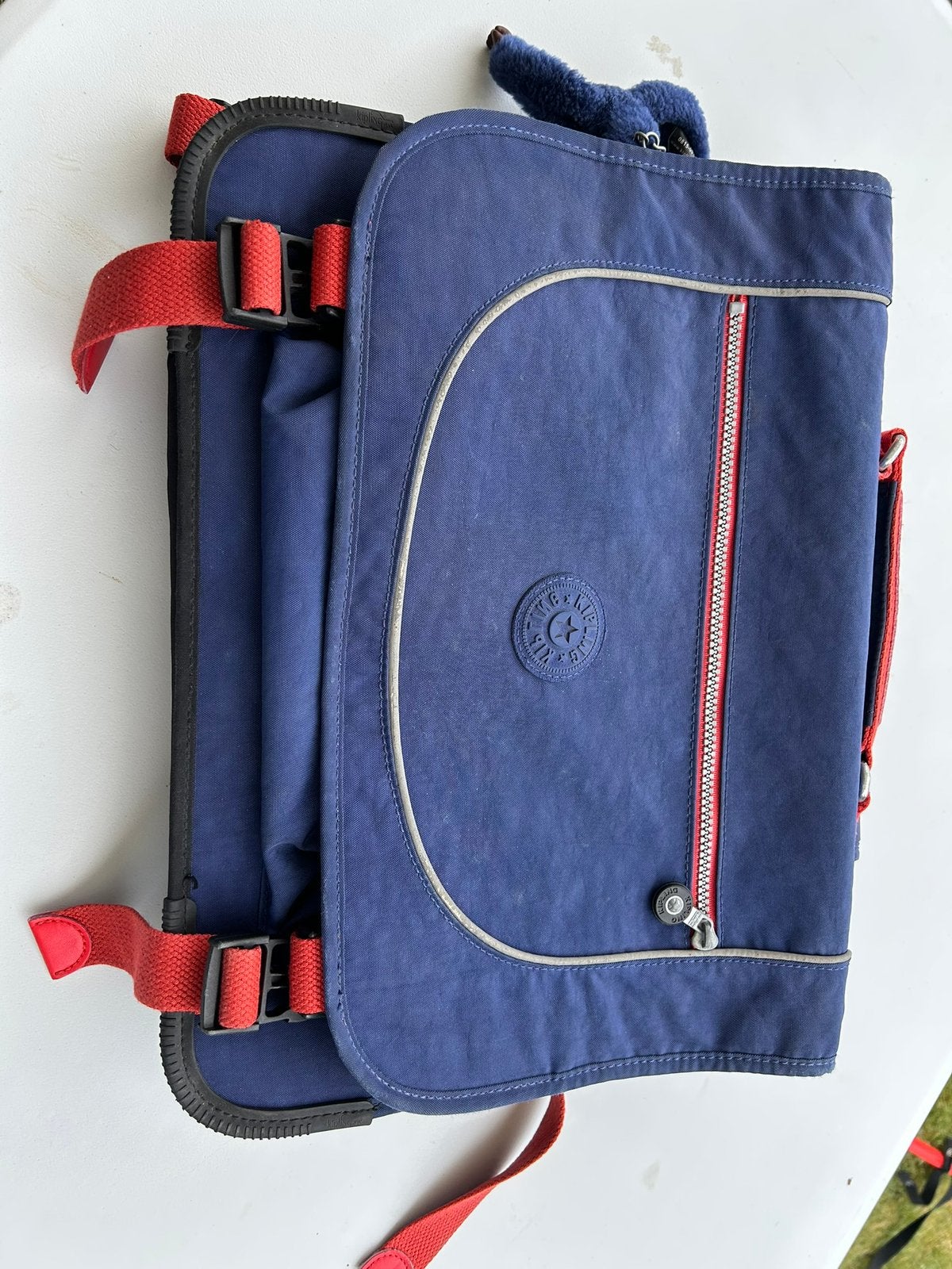 Boekentas Kipling met bijhorende zwemzak, Ophalen, Blauw, Aktetas of Boekentas, 40 tot 50 cm