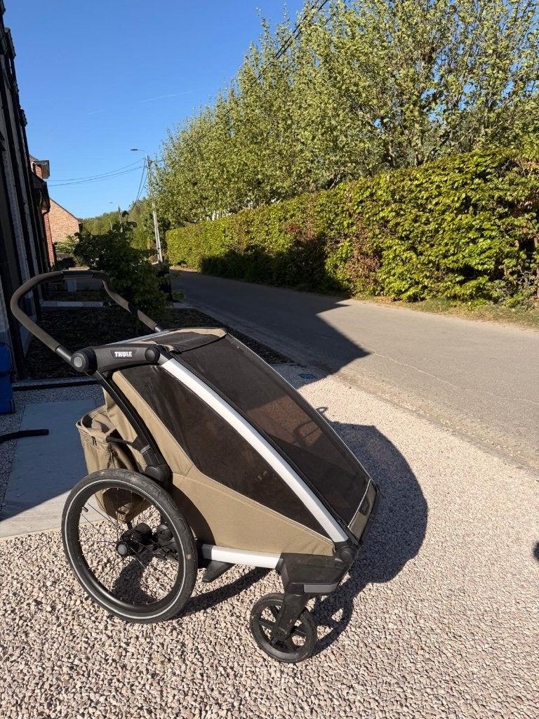 Thule Chariot Cross 1 fietskar + joggingkit + baby supporter, Fietsen en Brommers, Fietsaccessoires | Aanhangwagens en Karren