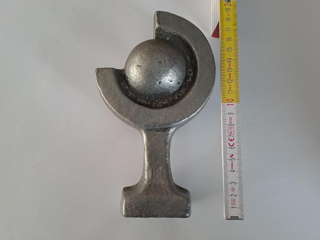 Beeld, brutalist, aluminium gietwerk, Antiek en Kunst, Ophalen, Overige onderwerpen, Minder dan 20 cm, Brutalistisch