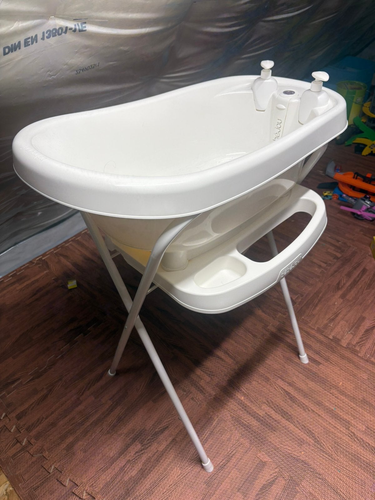 Bain thermal pour bébé Bébéjou sur pied - blanc, Enlèvement, Utilisé, Baignoire, Standard