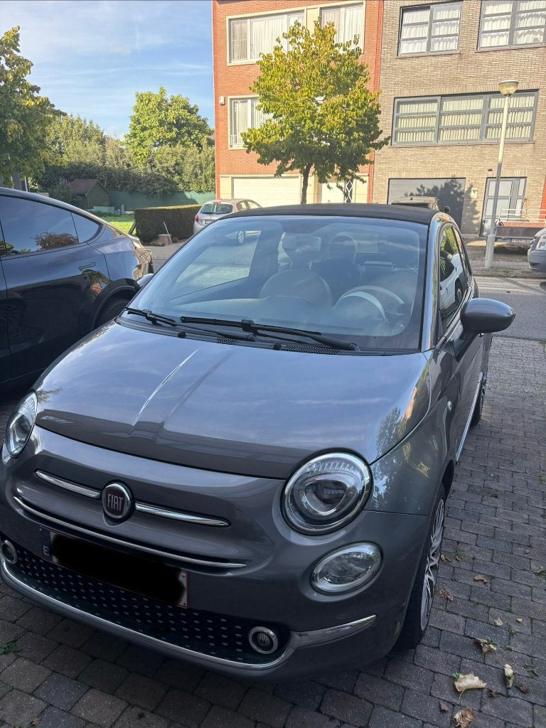 FIAT 500 1.2 benzine 2017 Cabrio automaat, Auto's, Automaat, Euro 6, Leder en Stof, Overige kleuren