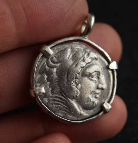Zilveren tetradrachme van Alexander de Grote, Verzenden, Overige landen, Losse munt, Zilver