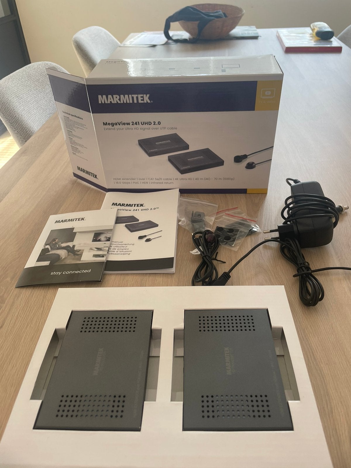 Marmitek Megaview 241 UHD 2.0 HDMI extender, Ophalen of Verzenden, Zo goed als nieuw