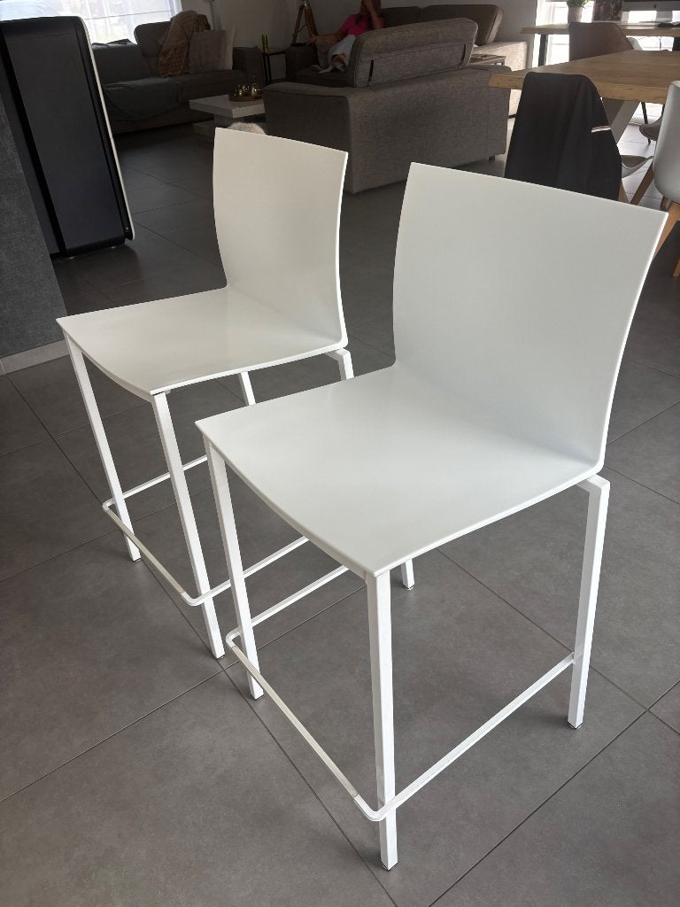 4 Barstoelen, Huis en Inrichting, Barkrukken, Ophalen, Gebruikt, Met voetsteun, 90 cm of meer