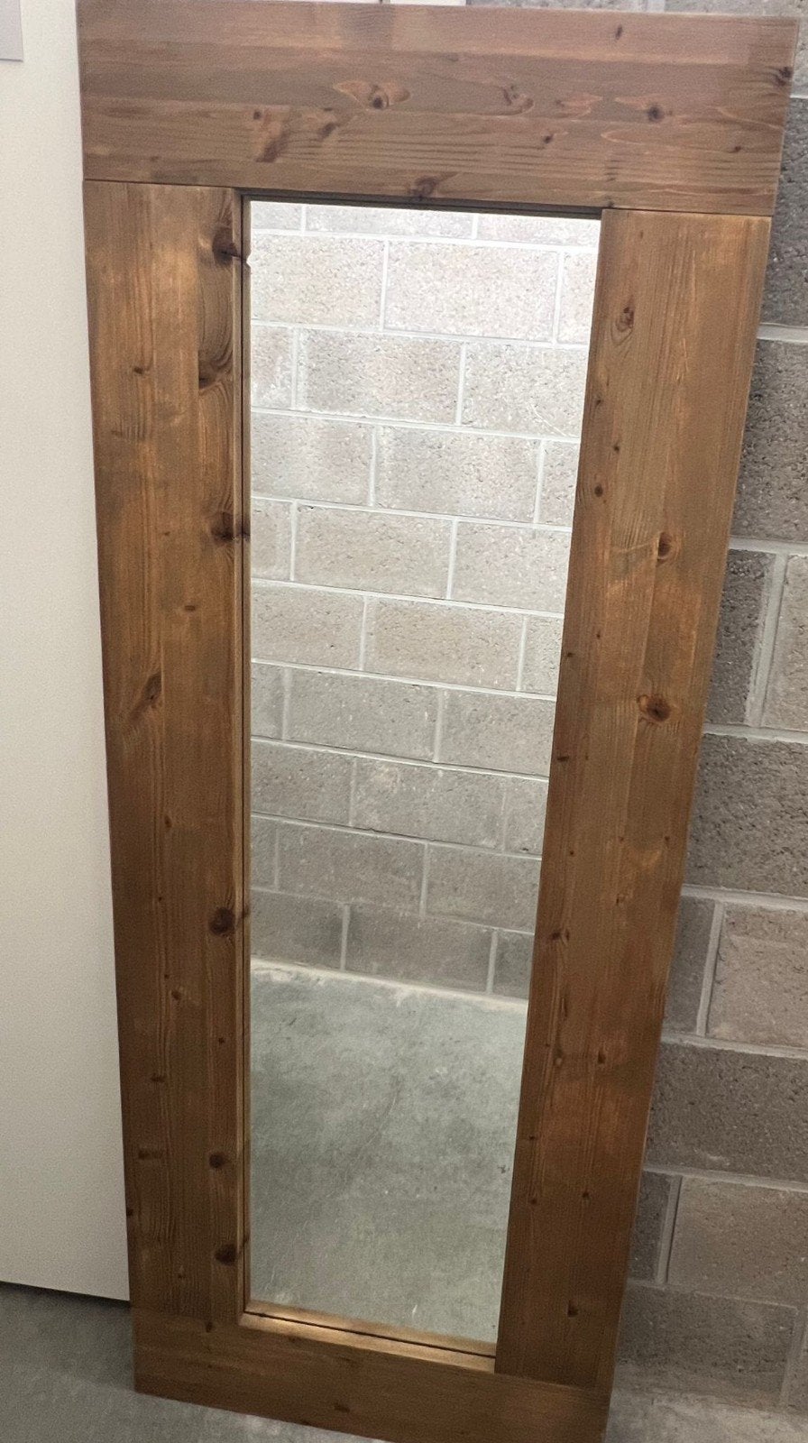Miroir en bois, Enlèvement, Comme neuf, Rectangulaire