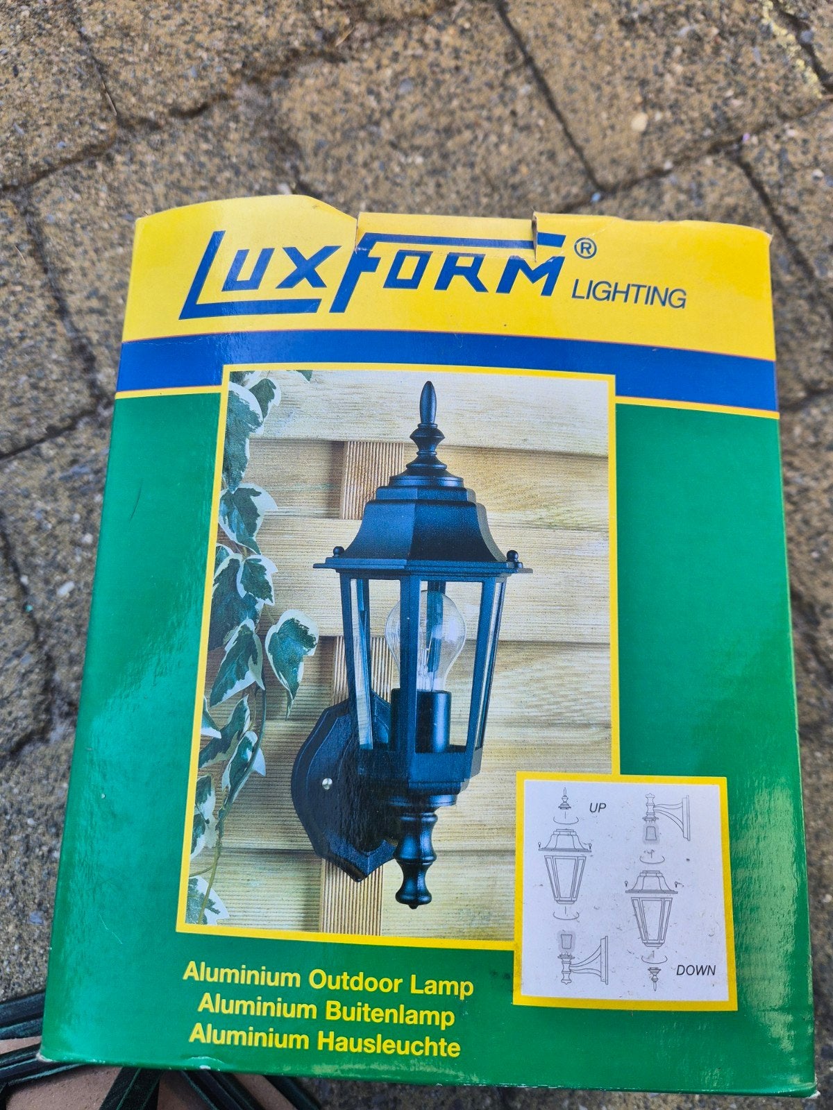 2x buitenverlichting aluminium, Tuin en Terras, Licht, Licht, Ophalen of Verzenden, Netvoeding