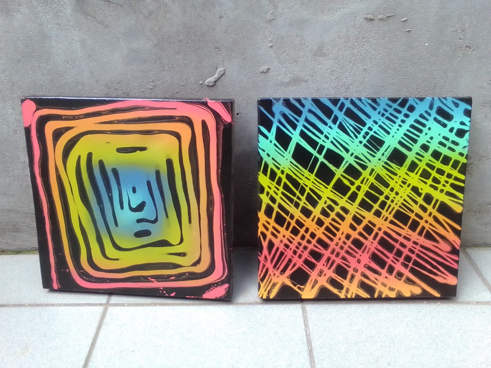 Set custom schilderij peinture, Hobby & Loisirs créatifs, Peinture, Enlèvement