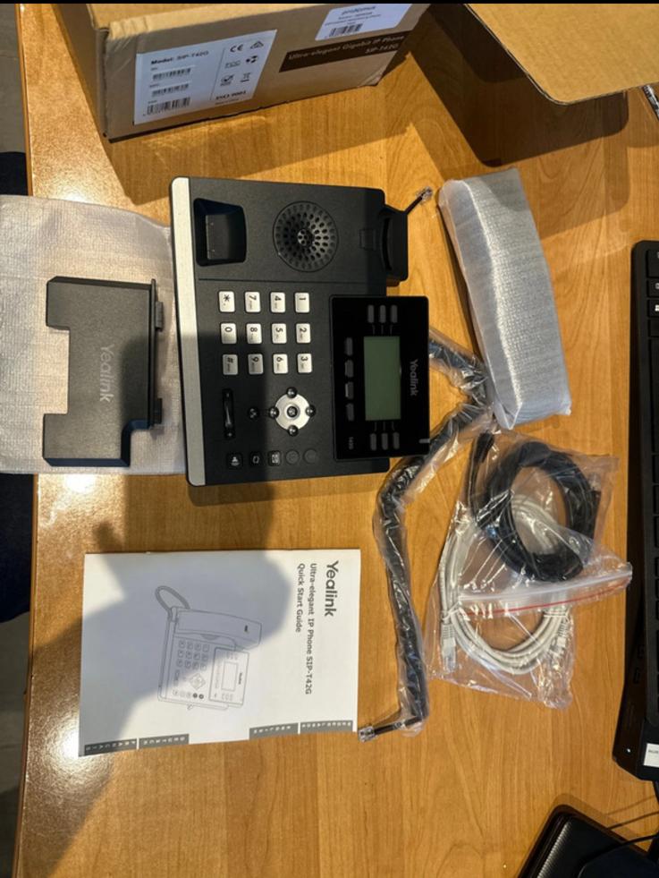Yealink ultra elegant gigabit IP Phone, Telecommunicatie, Datacommunicatie en VoIP, Ophalen of Verzenden, Zo goed als nieuw, Telefoon
