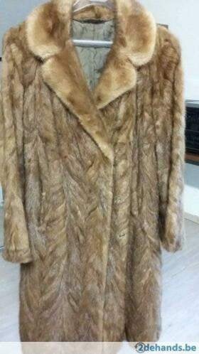 damesmantel in vison, Kleding | Dames, Jassen | Winter, Ophalen of Verzenden, Gedragen