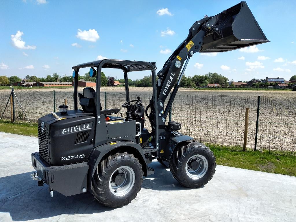 Kniklader Pitbull X27-26, Ophalen, Wiellader of Shovel