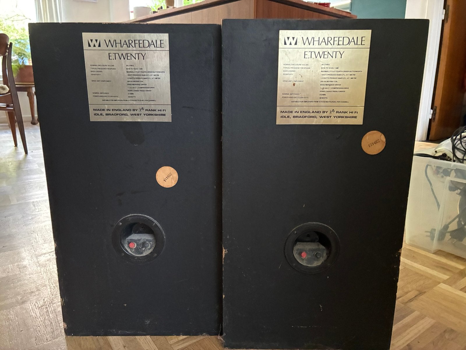 Wharfedale E. Twenty, TV, Hi-fi & Vidéo, Enlèvement, Utilisé, Kit d'enceintes, Wharfedale