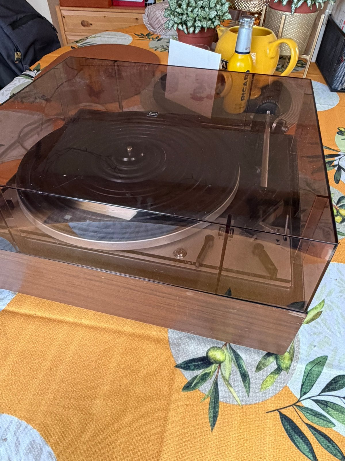 Vintage platenspeler Dual 1214, Enlèvement, Utilisé, Tourne-disque, Dual