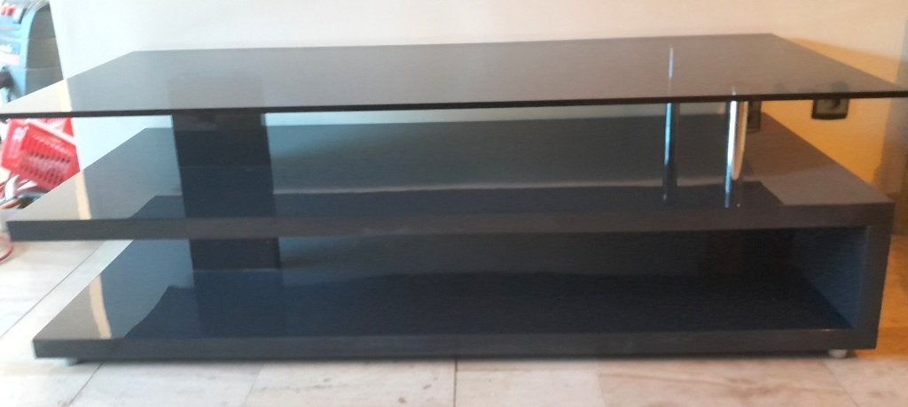 Meuble TV DESIGN NOIR, Moins de 100 cm, Comme neuf, Enlèvement, Autres matériaux