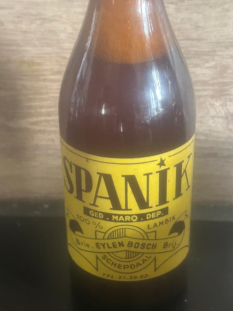 Oud vol flesje spanik gueuze eylenbosch schepdaal, Verzamelen, Ophalen, Gebruikt, Flesje(s), Overige merken