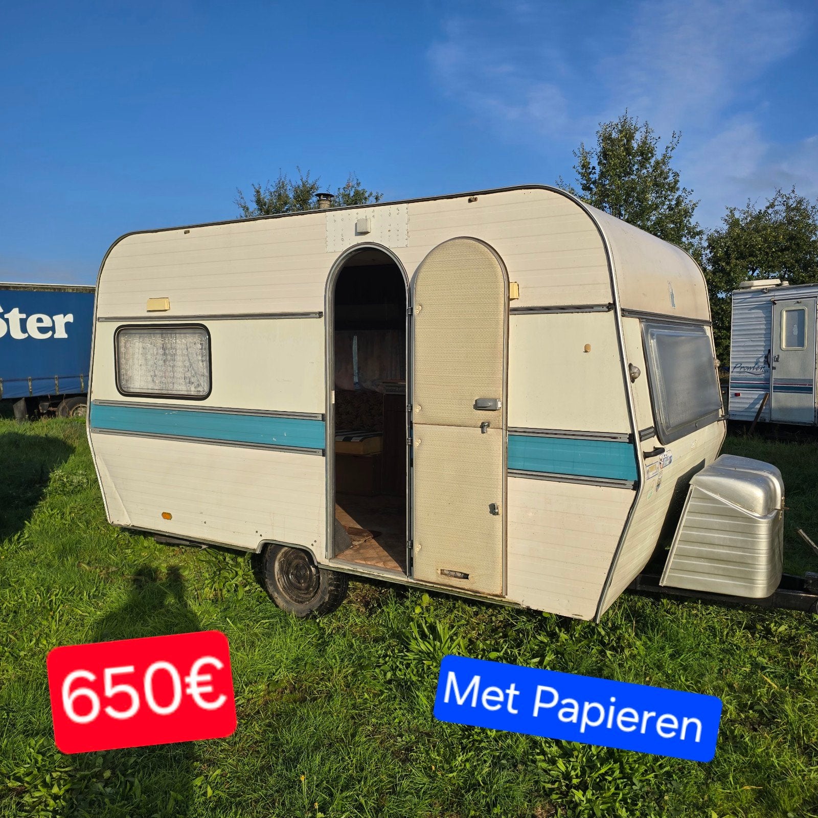 24 caravan 750k werfkeet foodtruck pipowagen tiny house bouw, Caravans en Kamperen, Bedrijf
