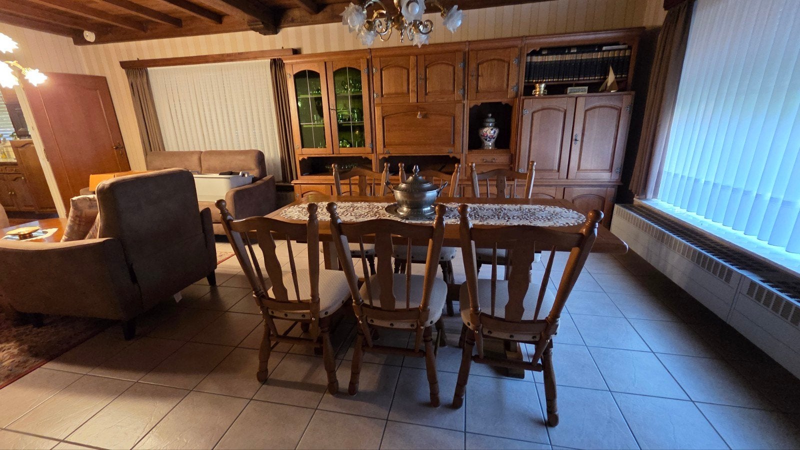Complete eiken eetkamer, Huis en Inrichting, Ophalen