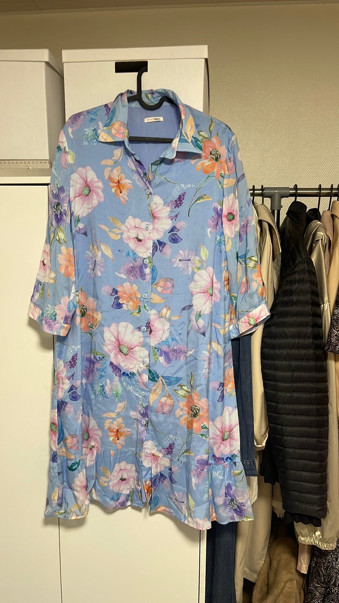 Prachige zomerjurk atmos fashion maat 44, Kleding | Dames, Jurken, Ophalen of Verzenden, Zo goed als nieuw, Maat 42/44 (L)