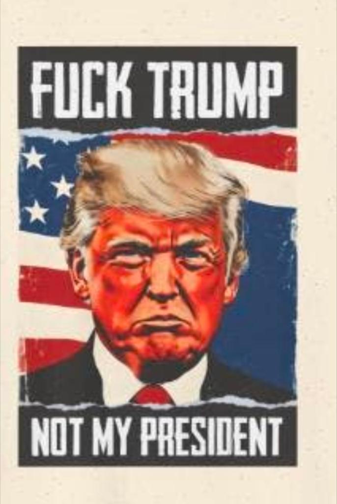 T-shirt  FuckTrump taille L - Produit de Cotton de qualité, Enlèvement ou Envoi, Neuf, Taille 52/54 (L), Beige