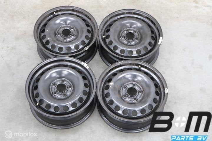 Org 15 inch stalen velgen VW Polo 2G 2Q0601027AG, Gebruikt, 15 inch, Velg(en), Personenwagen