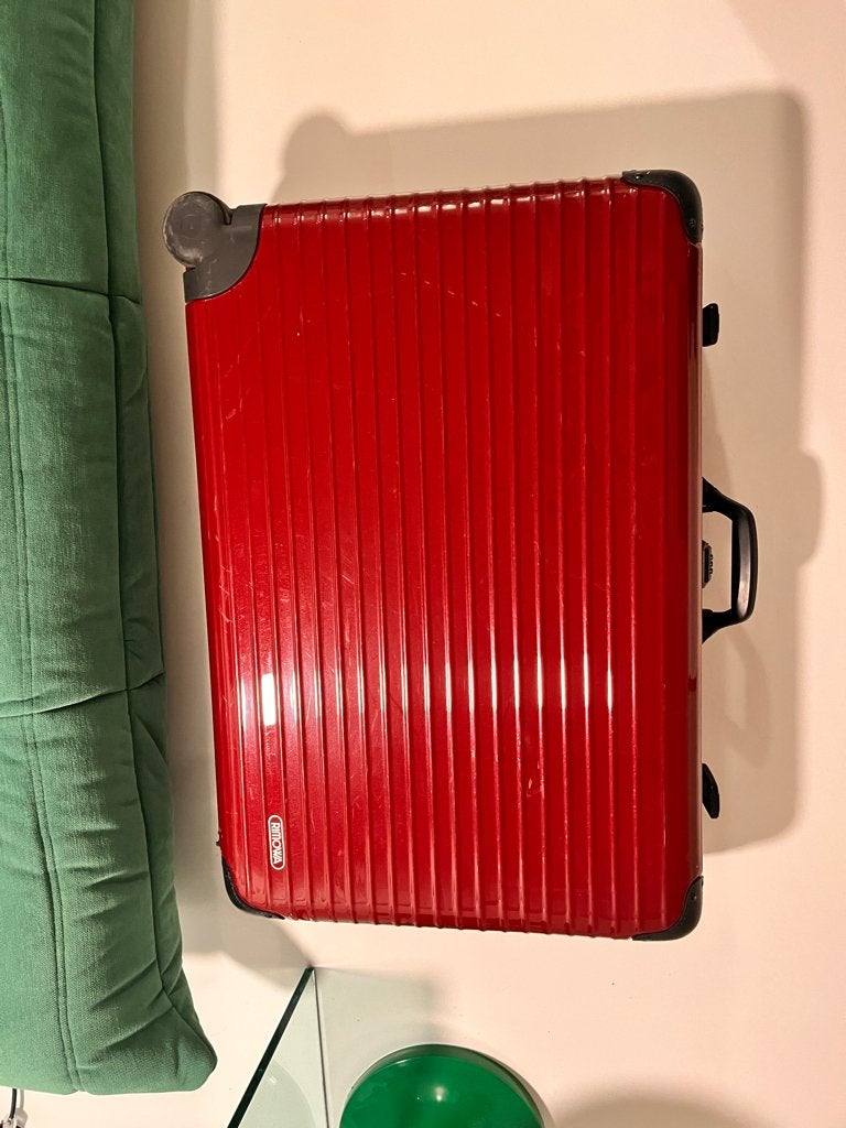 VALISE RIMOWA BORDEAUX VINTAGE, Enlèvement ou Envoi, 70 cm ou plus, Plastique dur, Utilisé