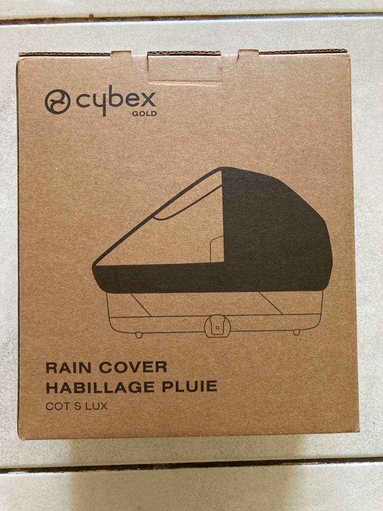 Rain cover regenhoes cybex gold cot s lux draagmand, Enlèvement, Comme neuf, Protection de pluie