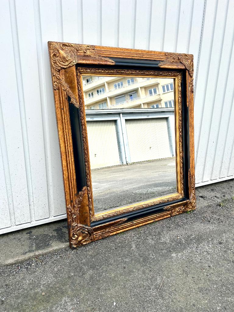 Prachtige barokke rococospiegel 86 x 72 cm, Antiek en Kunst, Ophalen, 50 tot 100 cm, Minder dan 100 cm