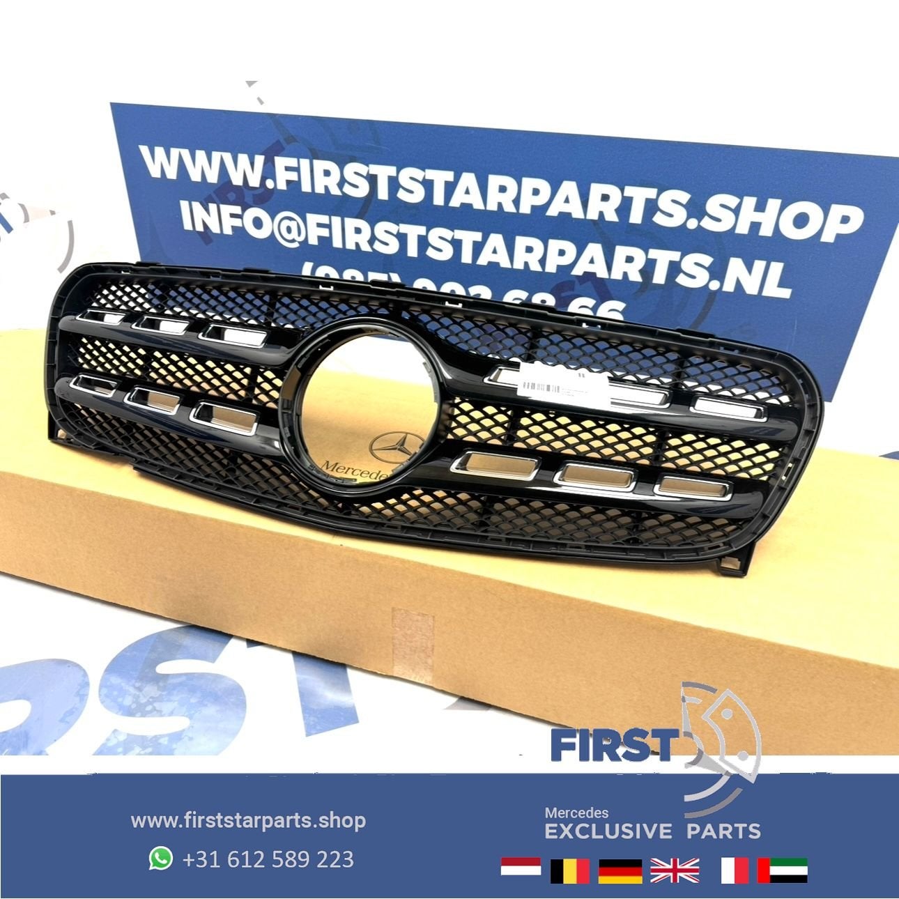 W156 X156 GLA FACELIFT GRIL A1568806400 Mercedes 2013-2018 O, Gebruikt, -, Ophalen of Verzenden, -