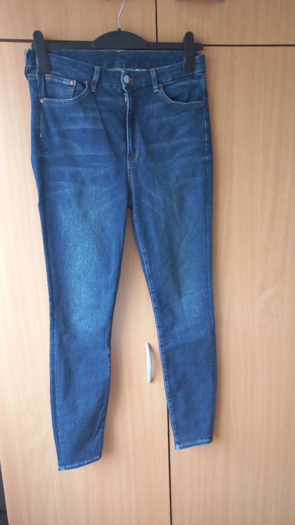 Jeans, Kleding | Dames, H&M, Blauw, Maat 42/44 (L), Nieuw