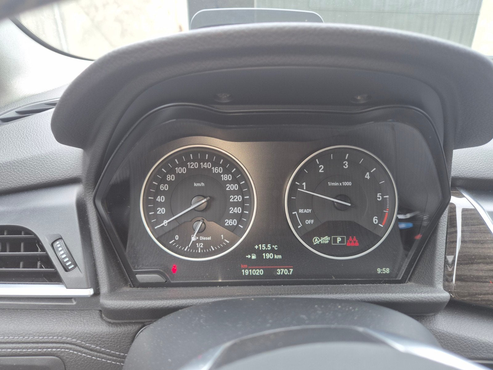 Bmw 218 D, Auto's, Automaat, Monovolume, Blauw, 7 zetels