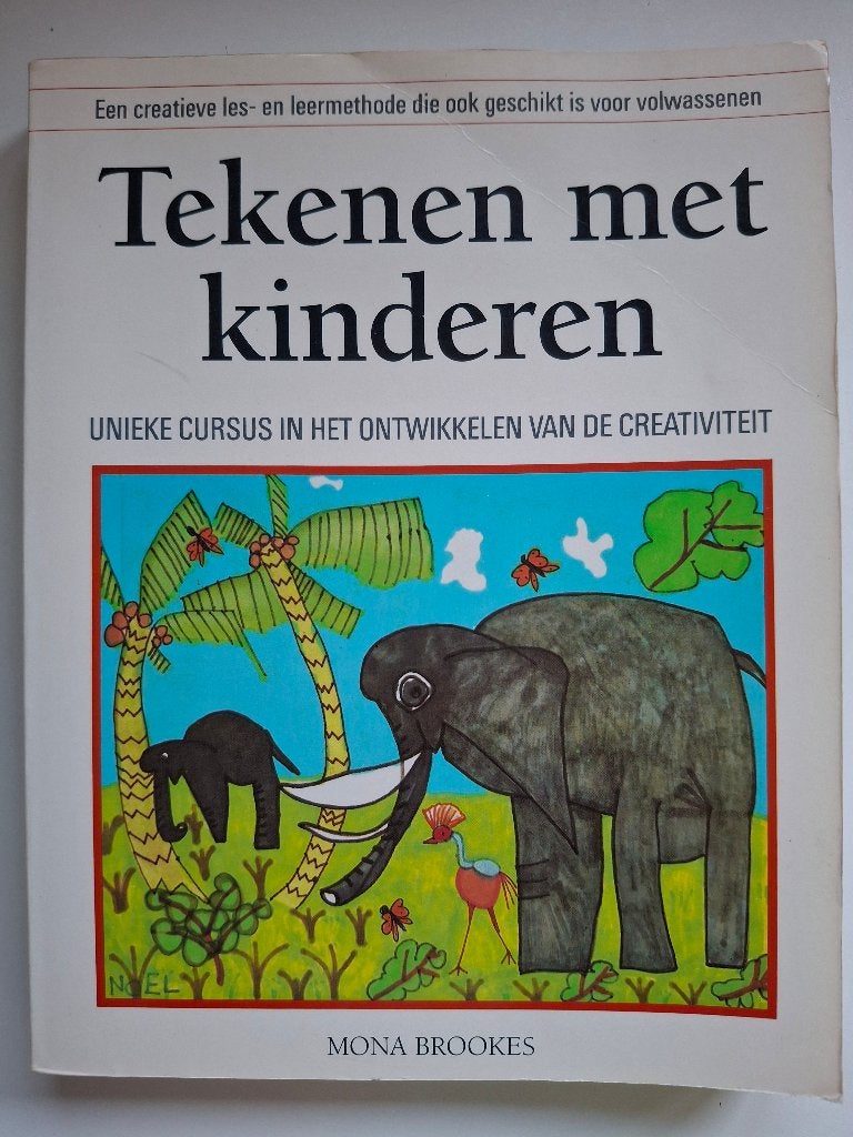Tekenen met kinderen- Mona Brookes(ontwikkelen creativiteit), Hobby en Vrije tijd, Tekenen, Ophalen of Verzenden, Zo goed als nieuw