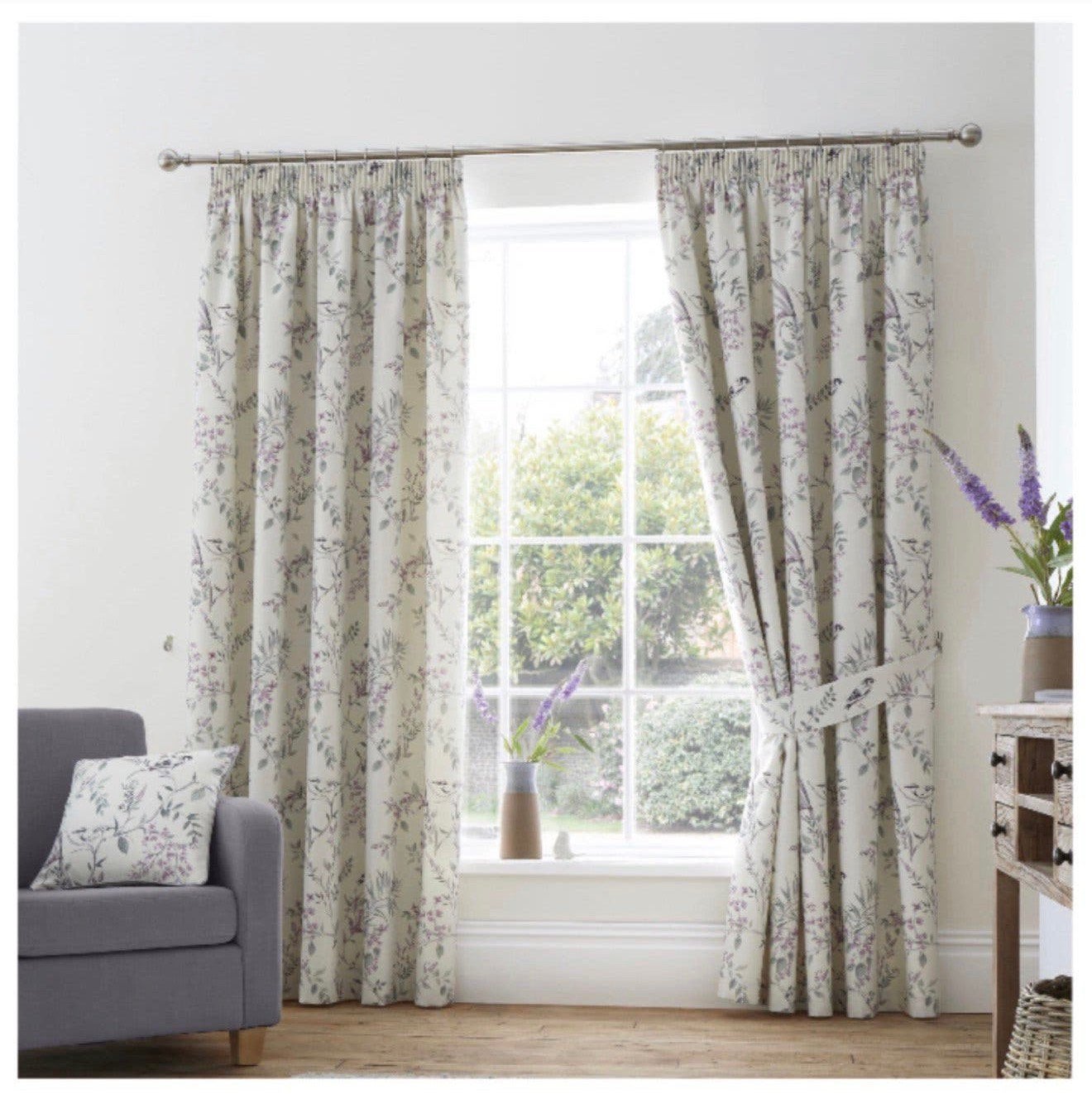 Dreams & Drapes Heide Plooi-Gordijnen Katoen 229x229cm NIEUW, Huis en Inrichting, Stoffering | Gordijnen en Lamellen, Ophalen of Verzenden