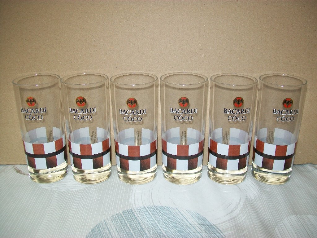 Bacardi Coco Coconut - Rum Cola - Cuba - Glas Glazen, Enlèvement ou Envoi, Comme neuf, Ustensile