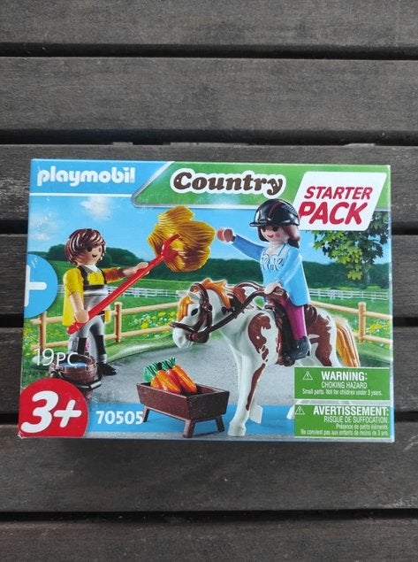 Nieuw playmobil paarden Country starter pack 70505, Ophalen, Complete set, Nieuw, Country