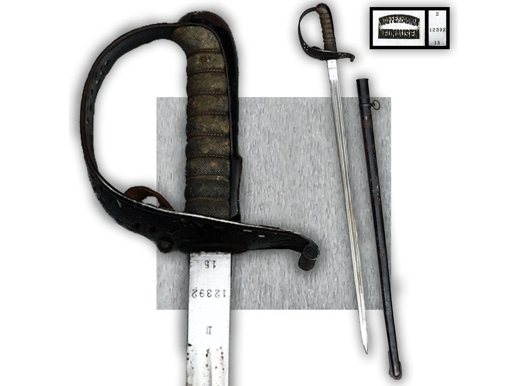 🚨Rare SABRE SUISSE Waffenfabrik Neuhausen XIX Original, Collections, Enlèvement ou Envoi, Armée de terre, Épée ou sabre