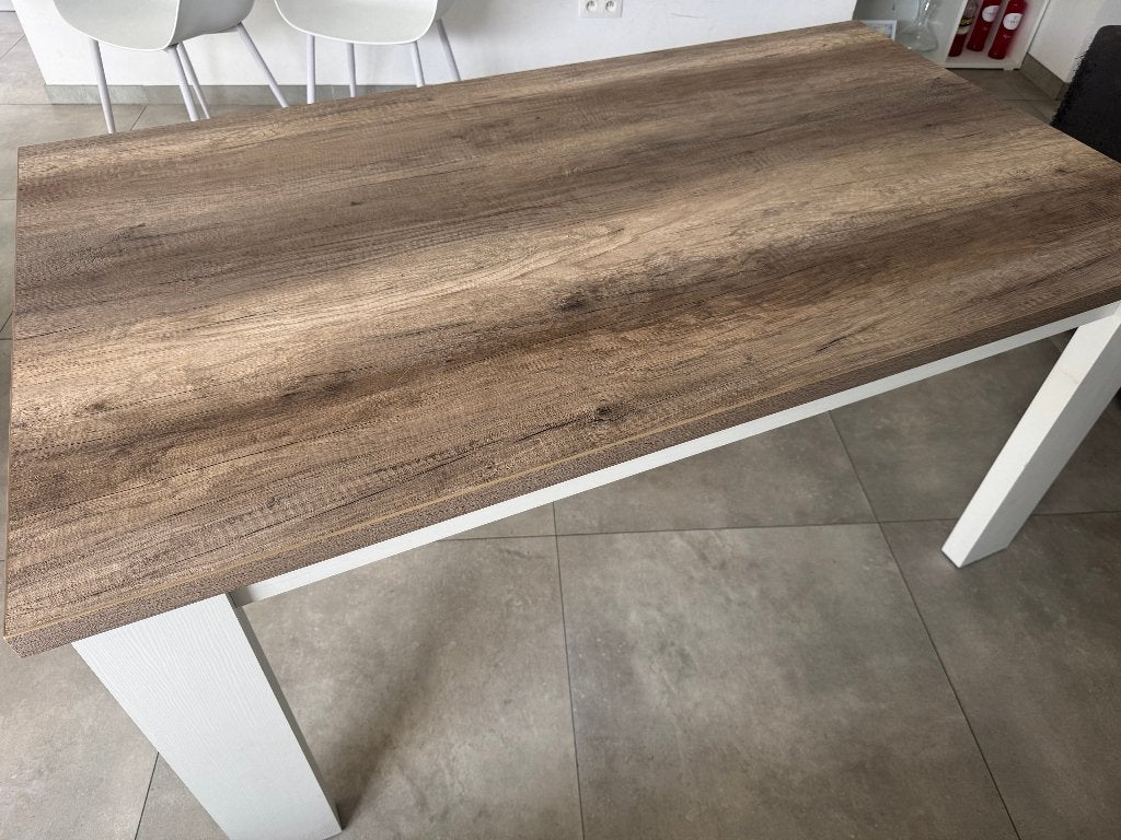 Moderne eettafel 160x90 cm, Maison & Meubles, Tables | Tables à manger, Comme neuf, 50 à 100 cm, 150 à 200 cm, Cinq personnes ou plus