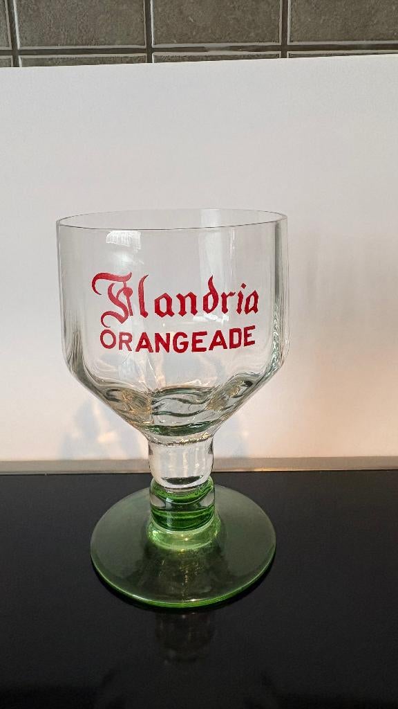 Brouwerij Flandria Orangeade ( Kuurne ), Verzamelen, Biermerken, Ophalen of Verzenden, Zo goed als nieuw, Glas of Glazen, Overige merken